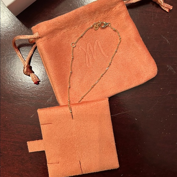 Brand New Mejuri 14k Yellow Gold Beaded Spheres Chain Bracelet - Picture 3 of 8